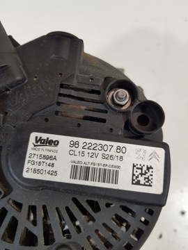 ALTERNÁTOR 9822230780 PEUGEOT 3008 CITROEN C4 1.6B THP