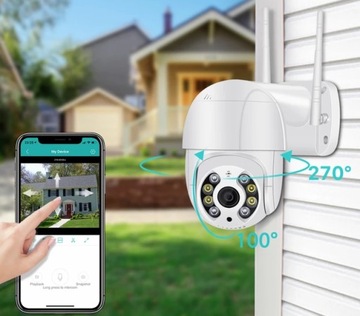 OBROTOWA KAMERA ZEWNĘTRZNA KOPUŁOWA WIFI ZOOM 4X