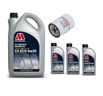 MILLERS XF PREMIUM 5W20 8L + FL500S FORD MUSTANG F150 5.0 V8 2011-