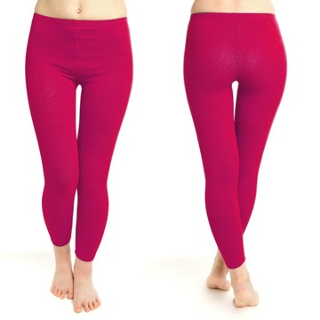 LEGGINSY GETRY LEGINSY POLSKIE 4XL 48 BAWEŁNA Róż