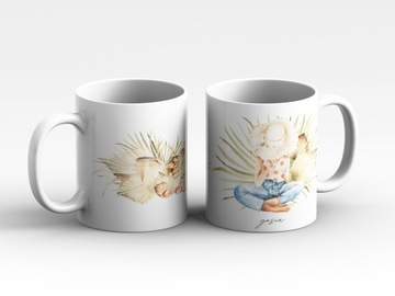 КРУЖКА В БОХО ЖЕНСКИЙ ДЕНЬ ДЕНЬ РОЖДЕНИЯ МАТЕРИ ДОБАВИТЬ ИМЯ