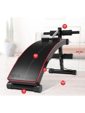 ŁAWKA DO ĆWICZEŃ BRZUSZKÓW ŁAWECZKA SKOŚNA SKOS