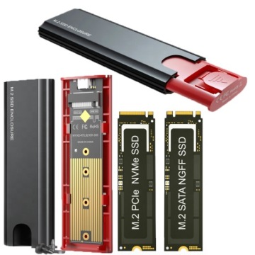 OBUDOWA DYSK SSD M.2 NVME SATA PCIe Adapter USB C 3.1 Gen2 Szybki Transfer