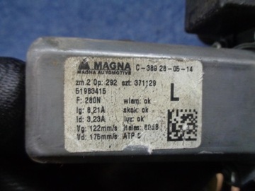 ALFA ROMEO MITO MECHANIZMUS ZVEDÁNÍ SKEL LEVÝ