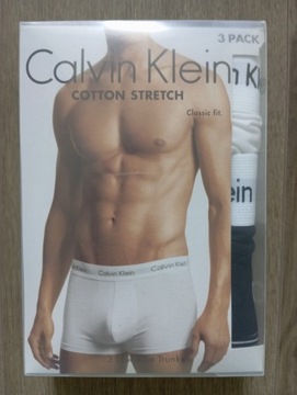 Calvin Klein Underwear Low Rise Trunk 0000U2664G-IOT XL 3 Pack Czarny/Biały