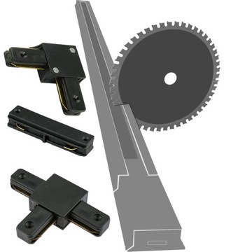 Комплект рельсов Рельсовая полоса 3 м + 5 ламп с отражателем GU10 LED