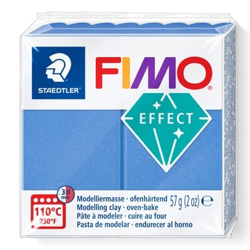 Fimo Effect MASA PLASTYCZNA NIEBIESKI METALICZNY 57g 8010-31