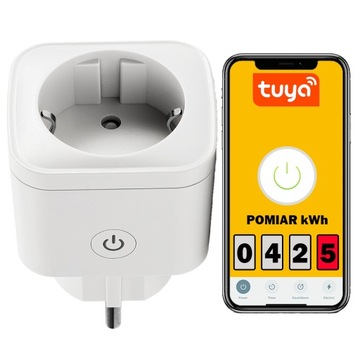 Programator czasowy inteligentne gniazdko watomierz timer smart wifi tuya