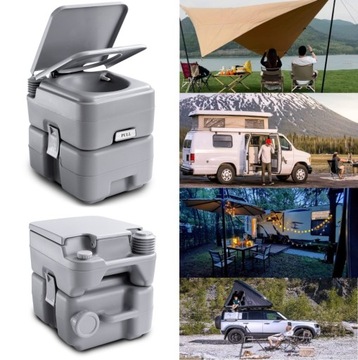 TOALETA PODRÓŻNA DO KAMPERA I PRZYCZEPY KEMPINGOWEJ