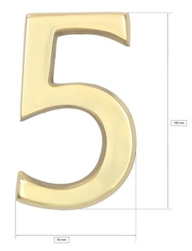 ЛАТУННЫЙ НОМЕР НОМЕР ДОМА 10 СМ МАРКИРОВКА ДОМА