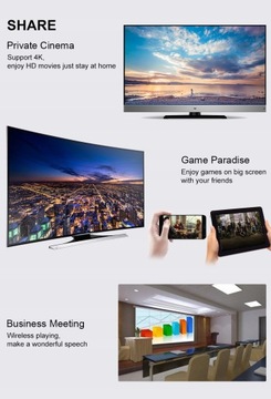 Горячие продажи Android 2,4G/5G 4K Miracast Wireless DLNA AirPlay
