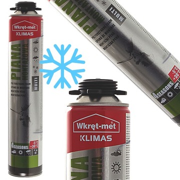 Эффективная монтажная пена низкого давления, круглогодичная, 750 мл.