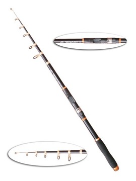 WĘDKA TELESKOPOWA 3,6m kompozytowa cw60-120g MOCNA