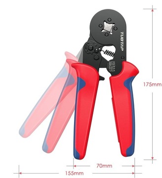 КРИМПЕР ДЛЯ КЛЕММНЫХ СОЕДИНИТЕЛЕЙ + ВТУЛКИ 1200