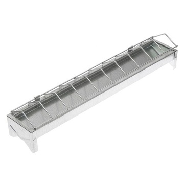 Karmidło korytkowe dla piskląt 40cm metalowe