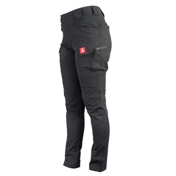 Spodnie robocze outdoor bojówki czarne Urgent URG_725 r. 62