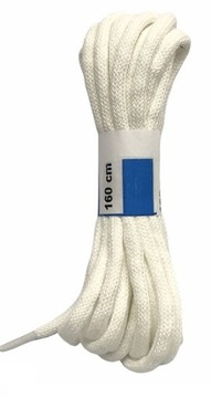 Sznurowadła sznurówki okrągłe 5mm 160 cm białe