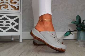 ШЛЕПАНЦЫ ЖЕНСКИЕ ОРТОПЕДИЧЕСКИЕ ИЗ ЛЕГКОЙ ШИТОЙ КОЖИ