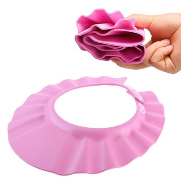 Шапочка для бассейна с полями: розовый аксессуар для плавания для девочек