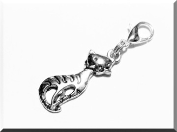 METALOWA ZAWIESZKA BRANSOLETKI CHARMS KOT 014.