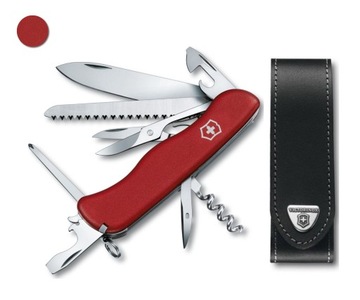 Victorinox 0.9023, scyzoryk Outrider + etui skórzane 4.0523.3, 111 mm