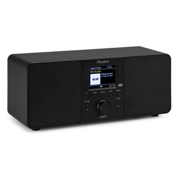 Radio cyfrowe DAB+ tuner FM bluetooth USB czarne Audizio