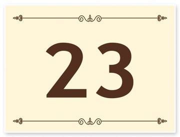 TABLICZKA ADRESOWA z numerem domu tablica 40x30 cm