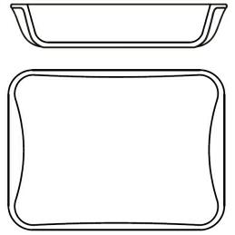 SIMAX ŻAROODPORNE NACZYNIE PROSTOKĄTNE 1,5 L DO ZAPIEKANIA