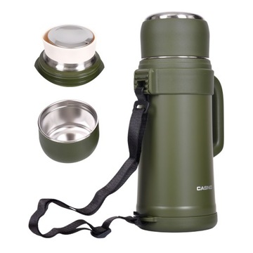 Termos turystyczny 24 H stalowy duży CASNO 1,8 L