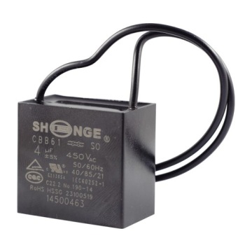 Kondensator rozruchowy 4uF 450V CBB61 SHENGE