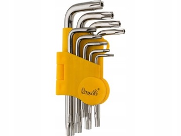 ZESTAWY KLUCZY TORX Z OTWOREM T10-50 9 SZT.