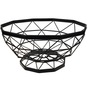 КОРЗИНА ДЛЯ ФРУКТОВ, ЧЕРНАЯ МЕТАЛЛИЧЕСКАЯ КОРЗИНА