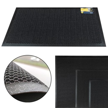 WYCIERACZKA WEJŚCIOWA POD DRZWI ZEWNĘTRZNA 3D GUMA 80 x 120 depo