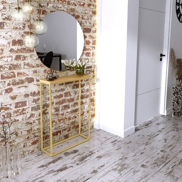 КОНСОЛЬ GLAMOUR GOLD, УЗКАЯ МЕТАЛЛИЧЕСКАЯ КАРКАС, ЦВЕТА