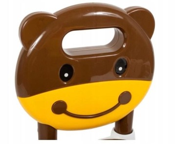 ДЕТСКАЯ АВТОКАТКА HIPCIO НА PUSH RIDER, КОРИЧНЕВАЯ, СИГНАЛ ДЛЯ ХРАНЕНИЯ, СПИНКА, 30 КГ