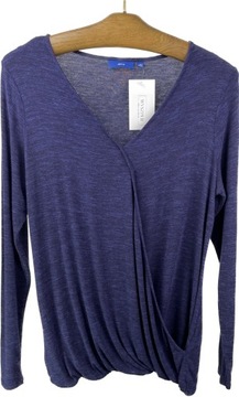 Bluzka damska granatowa APT.9 rayon USA r. S