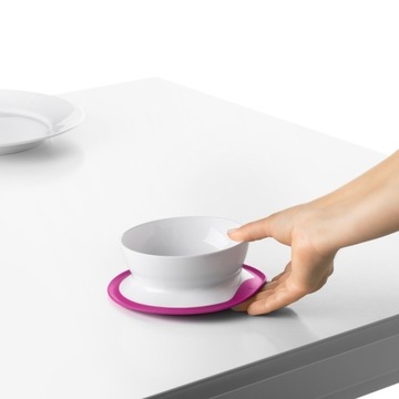 OXO Miseczka z Silikonową Przyssawką Antypoślizgowa Pink BPA FREE