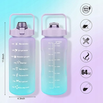 Water Jug Портативная бутылка для воды емкостью 2 л.