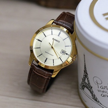 ЧАСЫ МУЖСКИЕ CASIO MTP-V004GL 9A (zd046c) + КОРОБКА + ГРАВИРОВКА