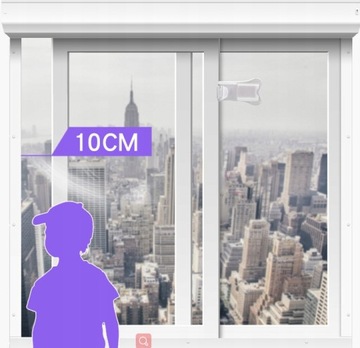 BLOKADA SZAF DRZWI PRZESUWNYCH ZABEZPIECZENIE 2SZT