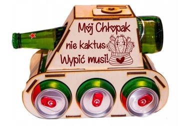 PIWNY CZOŁG na piwo PREZENT Dzień Dziadka grawer Pomysł na prezent