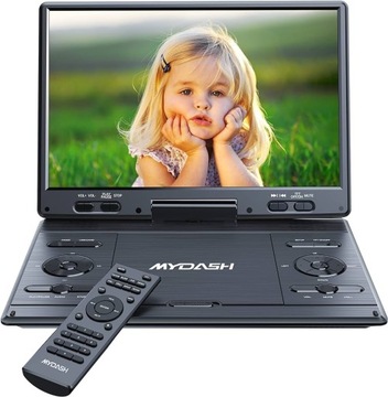 PRZENOŚNY ODTWARZACZ DVD MINI Z DUŻYM OBROTOWYM EKRANEM 12.5”