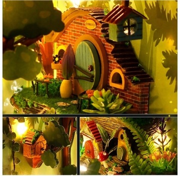 DIY книжный уголок, миниатюры, вставка в полку, строительный комплект