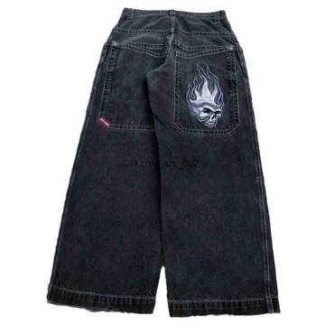 Spodnie Męskie Jeansy Streetwear JNCO Jeans Y2k Hi