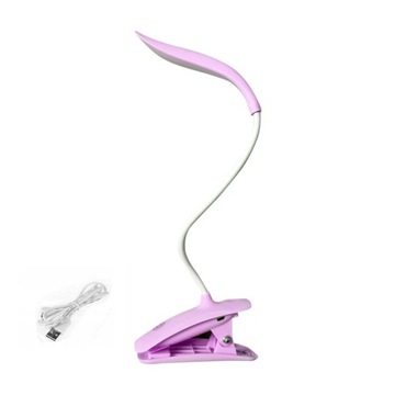 НАСТОЛЬНАЯ СВЕТОДИОДНАЯ ЛАМПА С ЗАЖИМОМ НА ЗАРЯЖКЕ USB