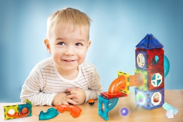 МАГНИТНЫЕ КОНСТРУКЦИОННЫЕ БЛОКИ СВЕТЯЩАЯСЯ ДОРОЖКА 75 el 3D МАГНИТНЫЙ ОБРАЗОВАТЕЛЬНЫЙ