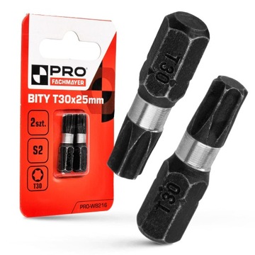 KOŃCÓWKI UDAROWE BIT UDAROWY BITY DO WKRĘTARKI MOCNE TX30 25 MM