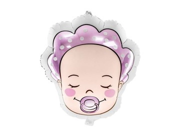 Balon foliowy Bobas Dziewczynka 40x45cm Party Deco