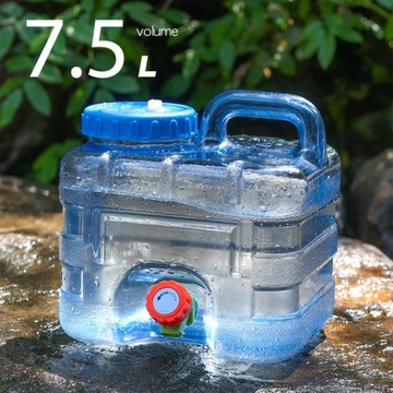 BPA Free Water Container with Spigot, Camping Water Storage Carrier Jug for