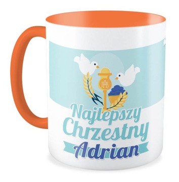 ФОТО Оранжевая кружка GODPARENTS' COMMUNION KREATOR